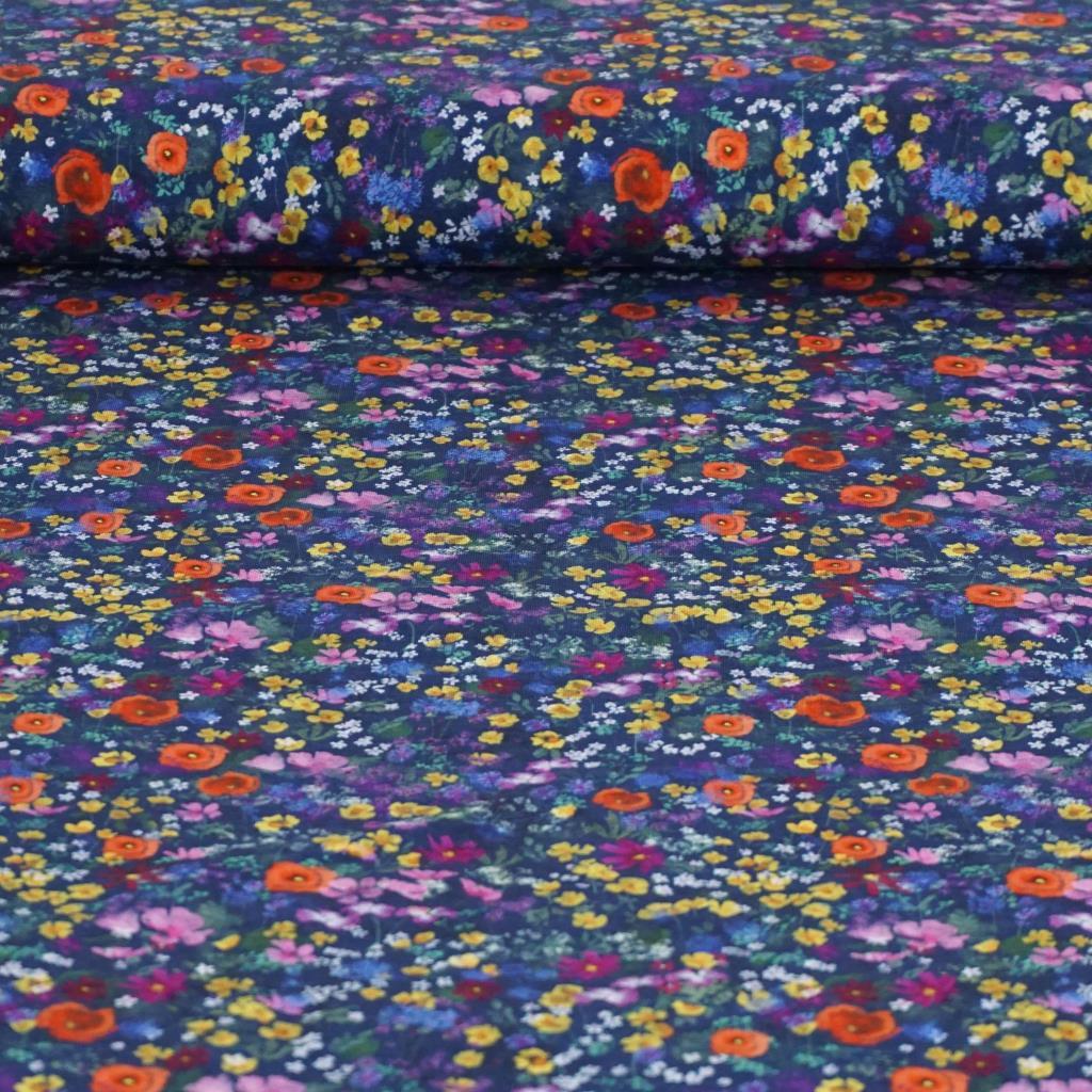 Baumwolljersey bunte Blumenwiese – FVJ